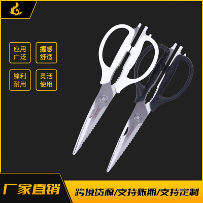 Golden Phoenix 9.5-Inch Stainless Steel Removable Fruit and Vegetable Barbecue Chicken Bone Scissors Household Multi-Functional Kitchen Scissors