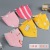 Newborn Saliva Towel Newborn Cute Cotton Custom Logo Autumn and Winter Cartoon Princess Solid Color Baby's Triangular Hood