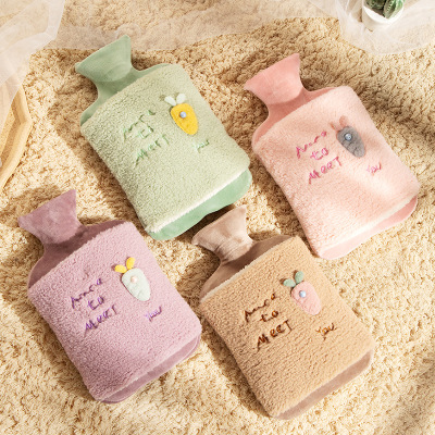 New Special Offer Hot-Water Bag Cute Plush Hot Water Bag Water Injection Large Explosion-Proof Warm Feet Removable and Washable Hand Warmer Wholesale