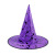 Halloween Witch Hat Masquerade Party Performance Dress up Props Bat Print Witch Wizard Hat