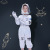 Astronaut Costume Halloween Children's Space Pilot Cosplay Space Suit Stage Professional Watch Performance Costume
