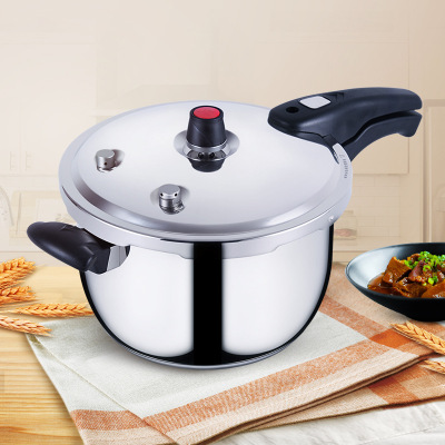 Hz430 Pressure Cooker Household Double Happiness 304 Gas Induction Cooker Universal Explosion-Proof Stainless Steel Pressure Cooker 26cm