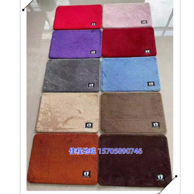 New Plain Cotton Mat Velvet Mat Non-Slip Mat Foot Mats Carpet Floor Mat Cloth Sticker Foot Door Mat