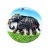 Factory in Stock Wholesale Cross-Border Supply India Elephant Scenery Tourist Souvenir Painted Resin with Magnetic Refridgerator Magnets