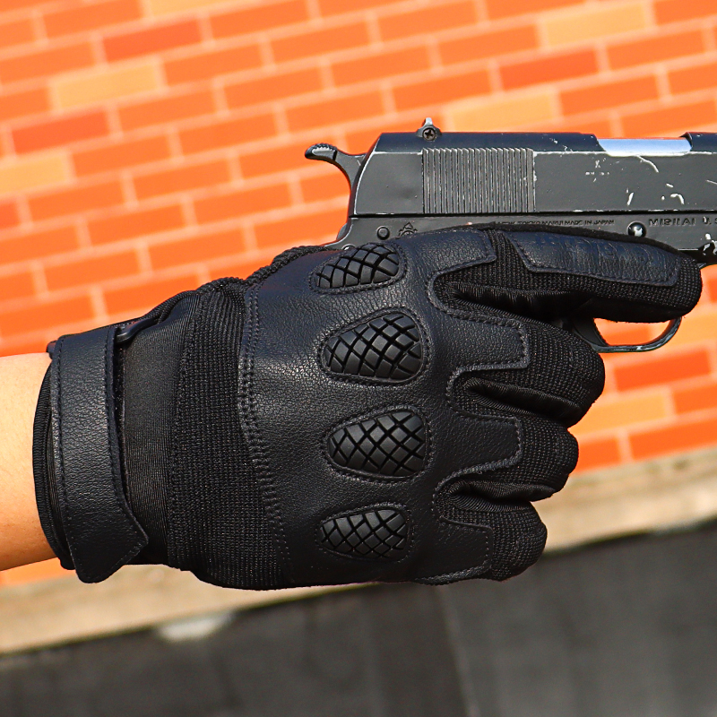 战术手套军迷自行车机车透气减震防滑防摔耐磨五指触屏托车手套