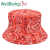 New European and American Paisley Printing Bucket Hat Amazon Double-Sided Wear Men and Women Street Sports Sun-Proof Sun-Proof Basin Hat