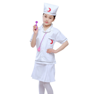 Cross-Border Children's Doctor Costume Role-Playing Nurse Suit Kindergarten Cosplay Professional Uniform Performance Costume