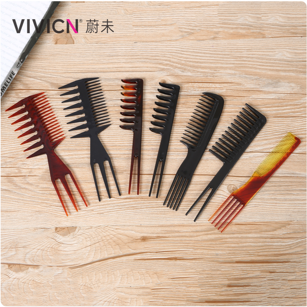 [Weiwei] Comb for Men Styling Comb Oil Head Hairdressing Comb Returning to Work Texture Fluffy Large Tooth Comb