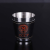 Wine Glass 1 Oz 28ml Stainless Steel Outdoor Carry Veneer Wine Glass with Snap Cup Cover 4 Wine Glasses 1 Cup Cover