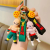 New Cartoon Anime Dragon Ball Silicone Doll Keychain Pendant Cartoon Animation Character Ornaments Gift Wholesale