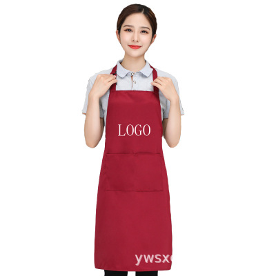 Advertising Apron Wholesale Custom Logo Fashion Chef Apron Restaurant Work Clothes Apron for Gift Apron