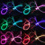 Night Show KTV Hand Swing Luminous Whip Bar Atmosphere Props Stage Fiber Optic Whip Led Luminous Carrying Strap-Point Dance Whip