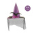 Halloween Hat Ghost Festival Adult and Children Wizard's Hat Fancy Dress Ball Props Rose Mesh Female Witch Hat