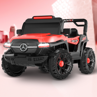 Children's Electric Car Portable Four-Wheel off-Road Vehicle Dual-Drive Large Battery Mobile Phone Bluetooth Remote-Control Automobile Stroller