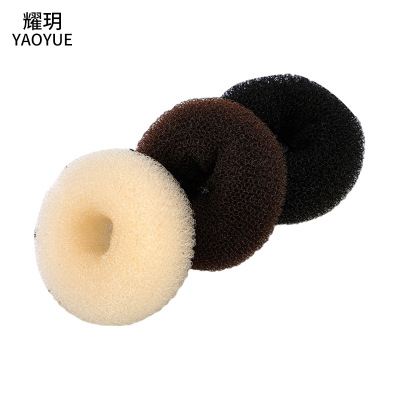 Wish Hot Sale Quick-Sale Bud Bun Hair Ornament Hairstyle Tool Donut Hair Ring Hair Band Discoverer