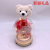 Bear Glass Cover with Light Decoration Holiday Gift