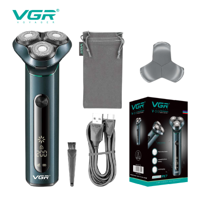 VGR V-310 USB Rotary 3D Floating IPX7 Waterproof Beard Trimmer Razor Rechargeable Mens Electric Shavers