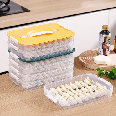 C67 Dedicated Frozen Dumpling Box Multi-Layer Food Grade Wonton Box Freezer Box Household Dumpling Tray Crisper