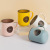 Double-Layer Contrast Color Gargle Cup Home Bathroom Tooth Cup Cute Couple Cup Drop-Resistant Wash Cup Cup with Handle