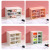 6-GRID Mini Desktop Drawer Storage Box Ins Korean-Style Storage Transparent Jewelry Jiugong Hand Account Organizing Cabinet