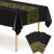 Printing Party Plastic PE Tablecloth Black Gold Dot Rose Gold Gilding Disposable Tablecloth Dot Party Tablecloth