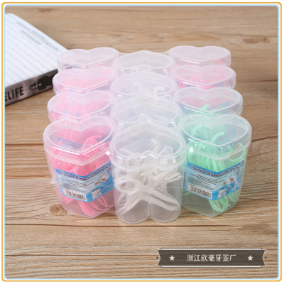 Color Boxed Polymer Dental Floss Plastic Toothpick Dental Floss Pick Factory Direct Sales a Large Number of in Stock Wholesale