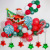 New Christmas Balloon Combo 10-Inch Red and Green Five-Pointed Star Christmas Sled Old Man Aluminum Film Balloon Christmas Balloons