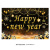 New Year Happy New Year Background Fabric 2023 Gold New Year Banner 12-Inch Black Gold Printed New Year Balloon