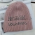 Children's Hat Autumn Winter Warm Knitted Hat Boys and Girls Sleeve Cap Fashion Letters Woolen Cap