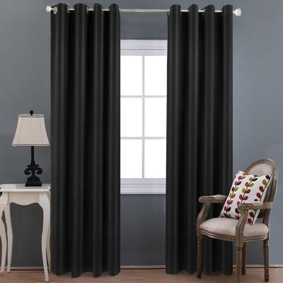 Factory Direct Sales High Precision Black Curtain Shading Cloth Insulation Curtain Nordic Style Curtain Cross-Border Pure Color Curtain