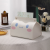Japanese Style White Cinnamoroll Babycinnamoroll PU Leather Desktop Tissue Cover Tissue Storage Box Dormitory Bedroom Office Paper Extraction Storage Cover