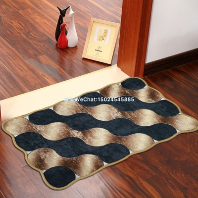 New Diamondmax Velvet Shaped Door Mat Home Floor Mat Bedroom Carpet Doorway Entrance Mat Bathroom Non-Slip Mat