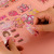 6 Sheets Gilding Transparent Hand Ledger Sticker Super Cute Girl Decorative Stickers Material Stickers Notebook Stickers Wholesale