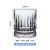 European Style Simple Striped Whiskey Glass Crystal Glass Liquor Cup Bar Retro Shot Glass in Stock Wholesale