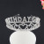 New Crystal Crown Hair Clasp Festival Women's Letter Alloy Hair Accessories Fashion Wedding Headband Birthday Girl Headdress