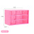 9-GRID Mini Desktop Drawer Storage Box Ins Korean-Style Storage Transparent Jewelry Jiugong Pinpindoudou Hand Account Organizing Cabinet