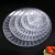 European-Style Pattern Transparent Fruit Plate Hotel KTV Snack Cake Tray Wholesale Solid Plastic Plate