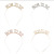 Cross-Border European and American Letter Headband Metal Alloy Headband Mom to Be Headdress Wedding Festival Hair Accessories Can Be Customized