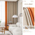 Japanese-Style Cotton And Linen Full Shading Bedroom Sun Protection Thermal Insulation Light Luxury Modern Simple Bay Window Curtain Stitching Contrast Color Curtain