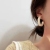 Korean Simple Solid Color Irregular Sterling Silver Needle Earrings for Women New Graceful Online Influencer Affordable Luxury Style Vintage Earrings Trendy