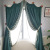 Factory Direct Sales American Simple Nordic Morandi Chenille Curtain Customized Finished Project Curtain Available Version