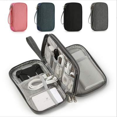 New Cable Package Digital Packet Double-Layer Charging Cable Storage Bag Mobile Power Packs Power Bank Storage Bag