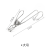 Stainless Steel Little Clip Hook Belt Hanging Bathroom Multifunctional Clothes Windproof Clothes Hanger Household Storage Clothes Pin