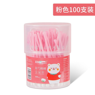 Cotton Swab Ear Pick Dual Head Dual-Use Cotton Swab Makeup Household Disposable Cotton Swab Cleaning Ear Cleaning 100