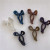 Korean Style New Jelly Color Large Simplicity Acrylic Bow Claw Clip Simple Dignified Hollow Ponytail Clip Hair Accessories
