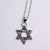 C183 Popular Factory Direct Sales Star Same Die-Casting Pattern Six-Pointed Star Pendant Trendy Cool Men's Alloy Necklace