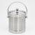 Hz444 Double-Layer Stainless Steel Ice Bucket Straight Ice Stone Storage Bucket with Ice Cube Spacer Whiskey Cooling Ice Bucket