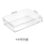 Desktop Transparent Storage Box Book Box Cosmetic Jewelry Finishing Plastic Box Cute Student Storage Basket Acrylic