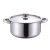 Hz348 Stainless Steel Pot Set 18-26cm Gas Stove Induction Cooker Suitable for Dual-Sided Stockpot Five-Piece Set