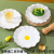 Hand-Painted Ceramic Tableware Tray Rice Bowl Plate Foreign Trade Export Plate Pizza Plate Middle East Iran Saudi Spot